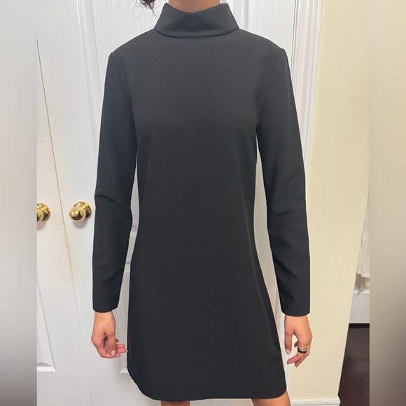 Business Professional Long Sleeve Dress - Black (XS) - Picture 1 of 4